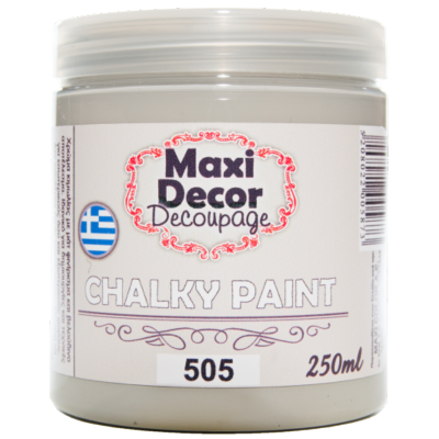Χρώμα Κιμωλίας 250ml Maxi Decor Chalky 505 Γκρι_CH505250